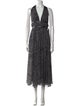 Michael Kors Collection Silk Midi Length Dress