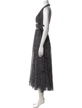 Michael Kors Collection Silk Midi Length Dress