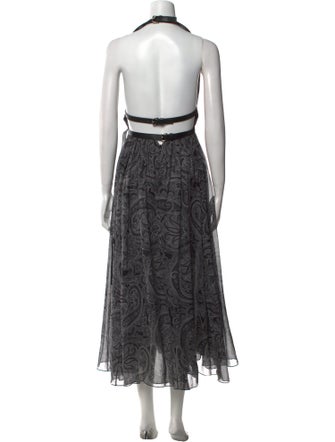 Michael Kors Collection Silk Midi Length Dress