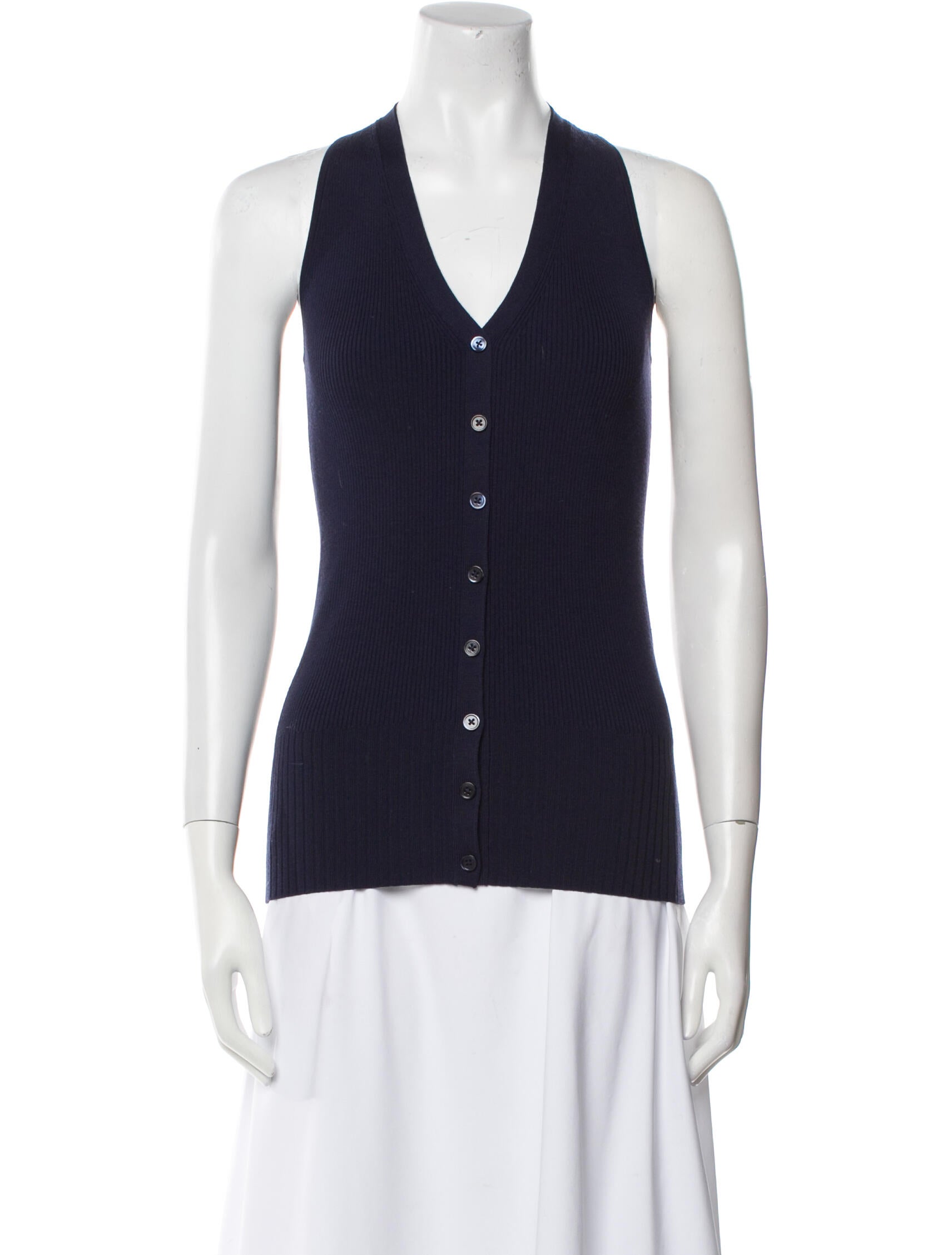 Michael Kors Collection Merino Wool V-Neck Sweater