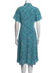 Michael Kors Collection Silk Midi Length Dress