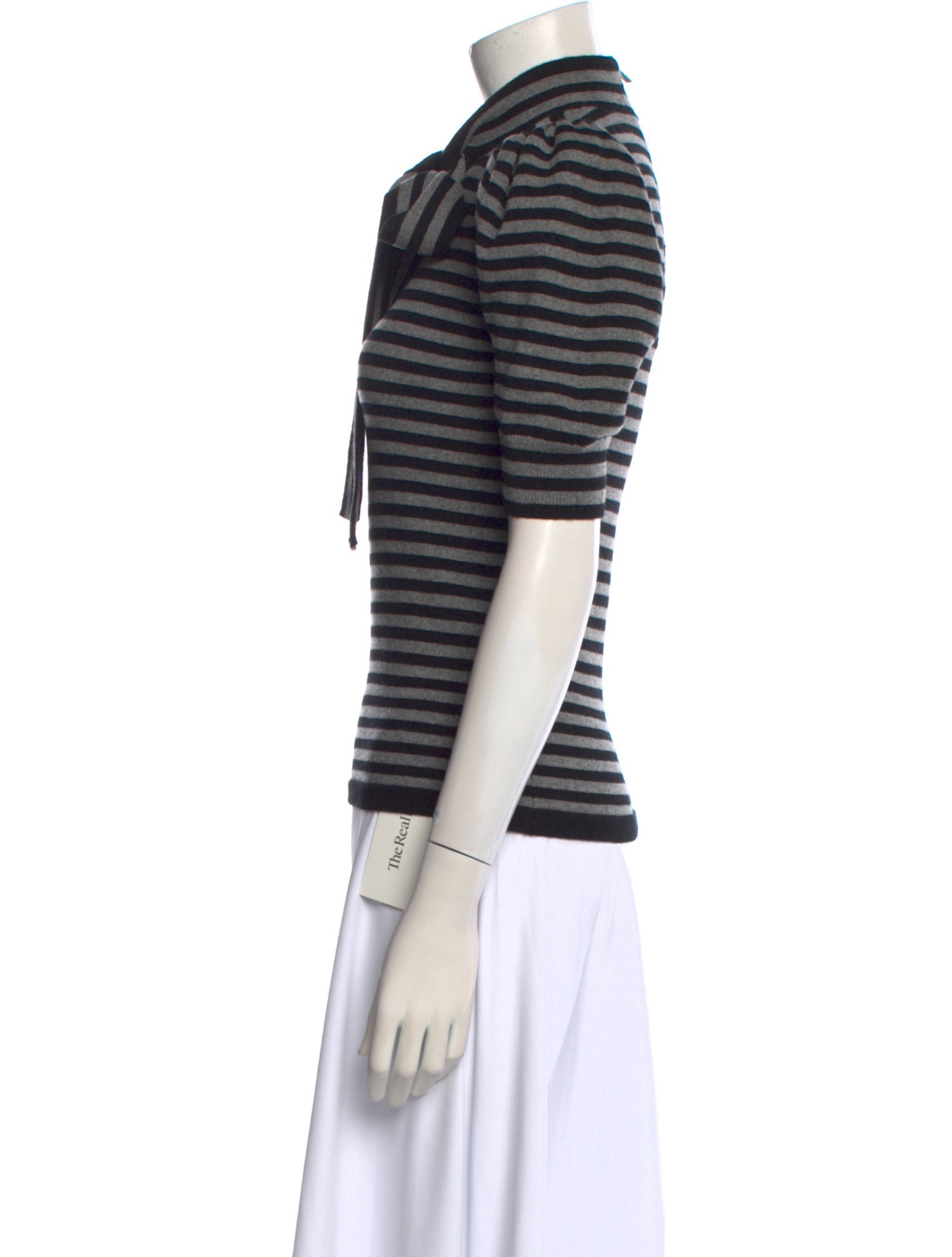 Michael Kors Collection Cashmere Striped Polo w/ Tags