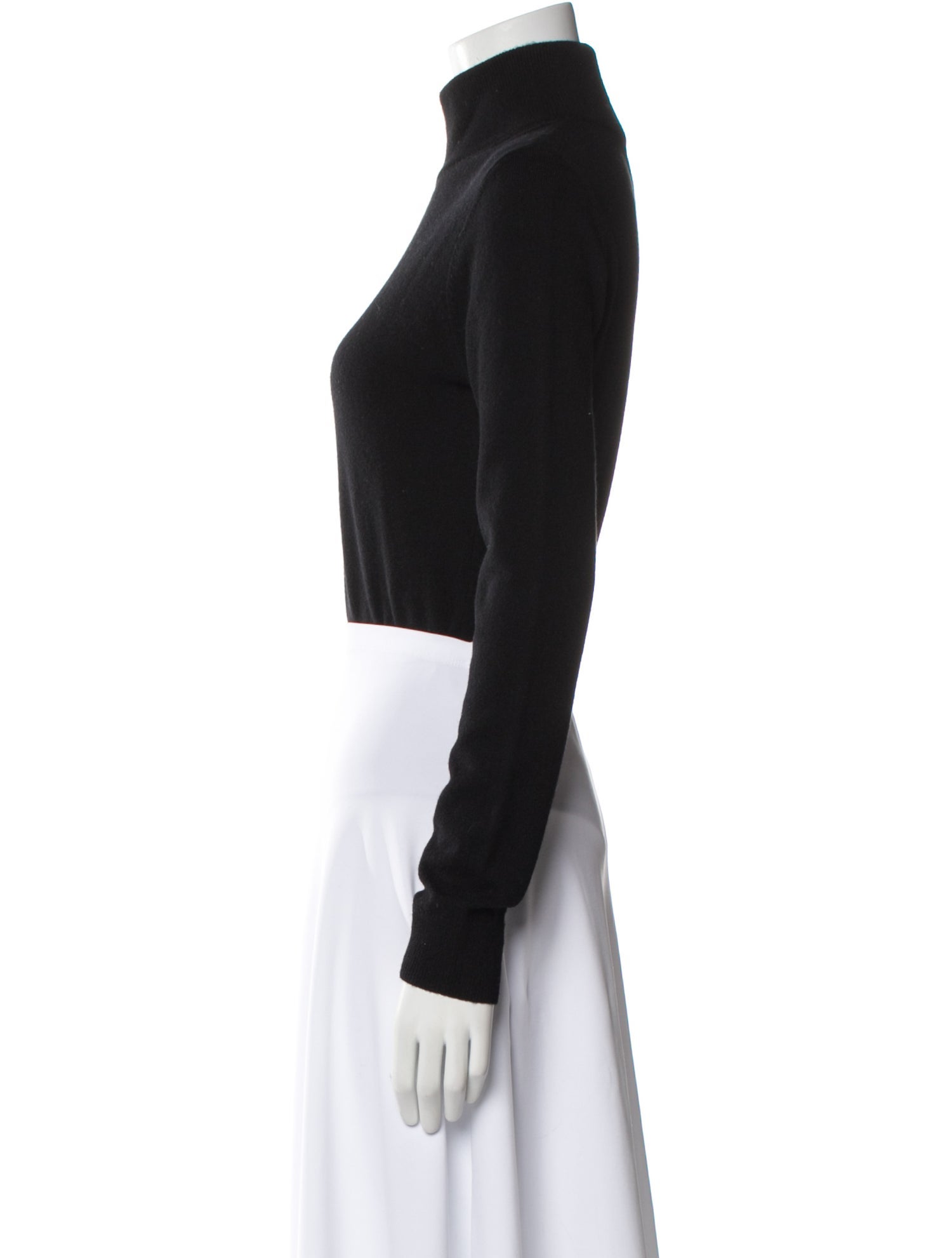 Michael Kors Collection Cashmere Turtleneck Crop Top