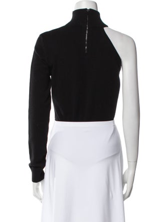 Michael Kors Collection Cashmere Turtleneck Crop Top