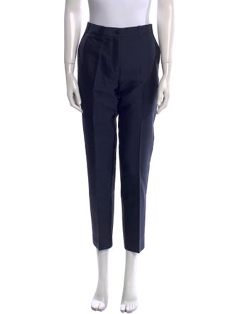 Michael Kors Collection Silk Straight Leg Pants