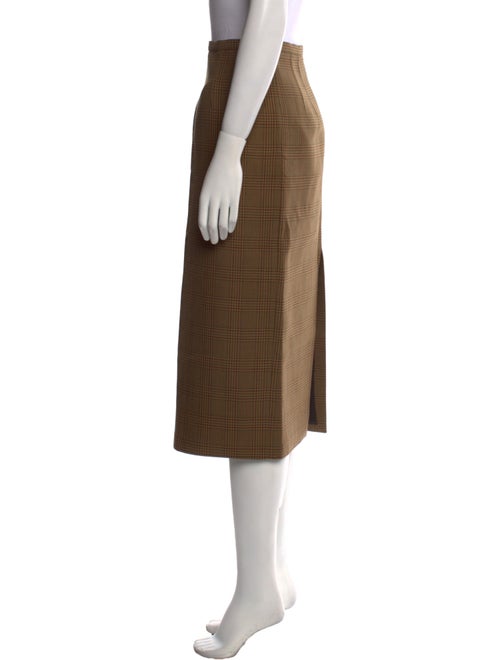 Michael Kors Collection Virgin Wool Midi Length Skirt