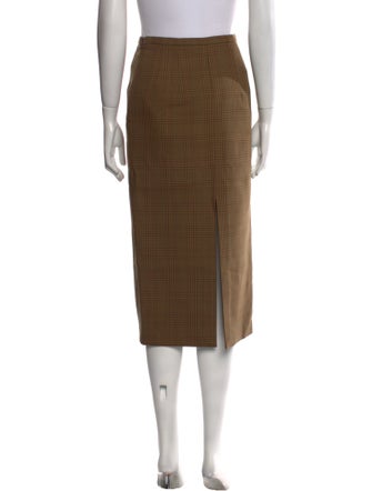 Michael Kors Collection Virgin Wool Midi Length Skirt
