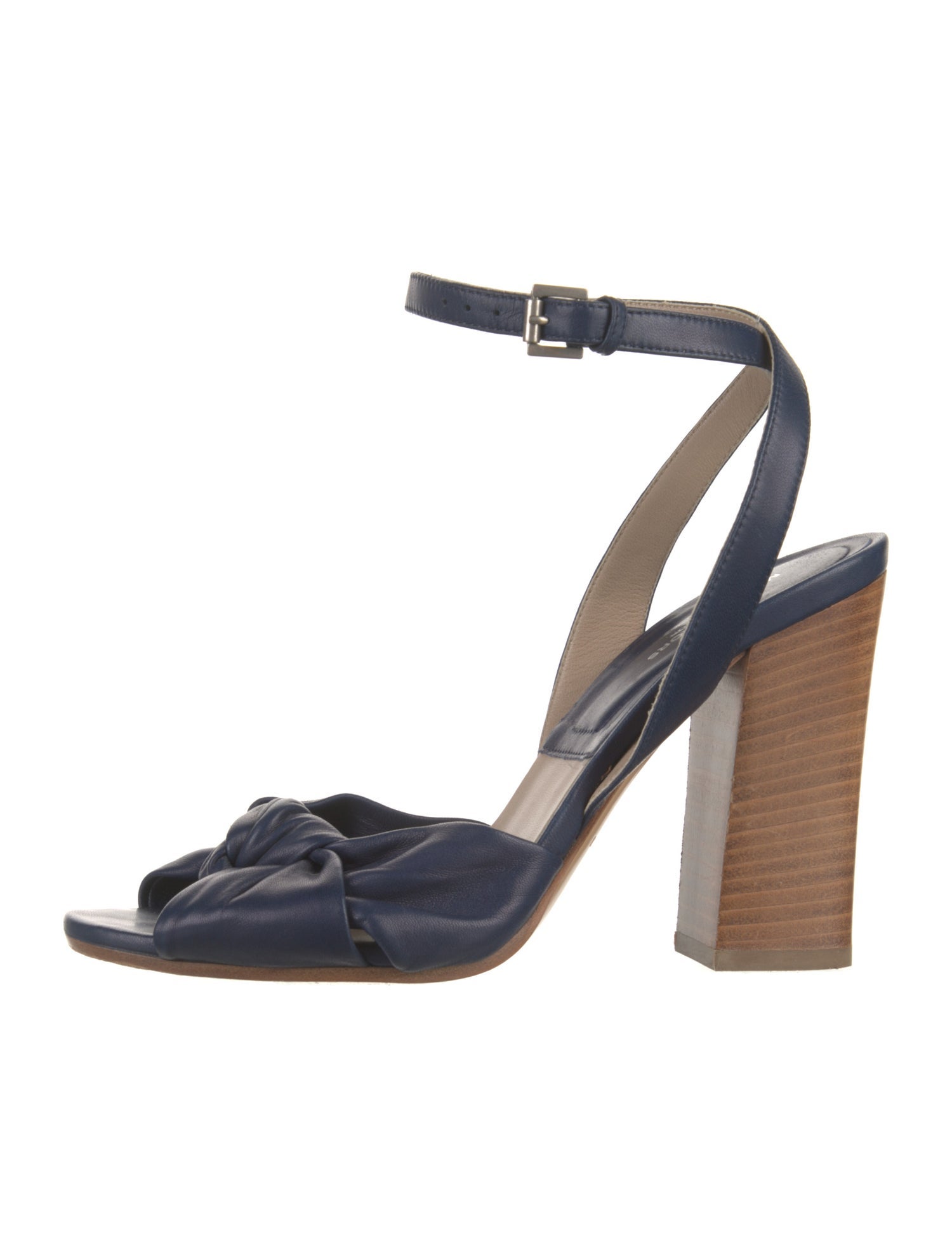Michael Kors Collection Leather Bow Accents Sandals