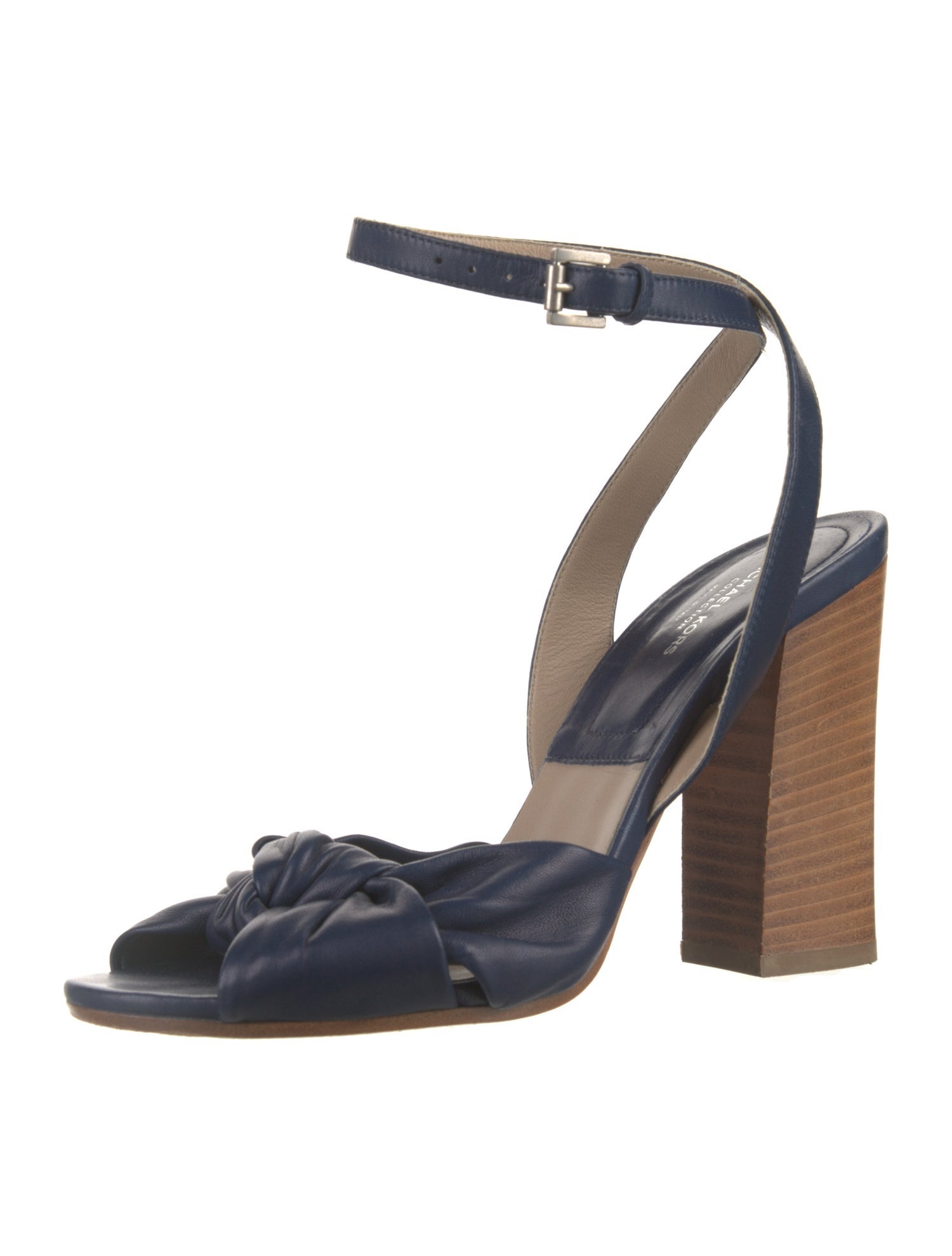 Michael Kors Collection Leather Bow Accents Sandals