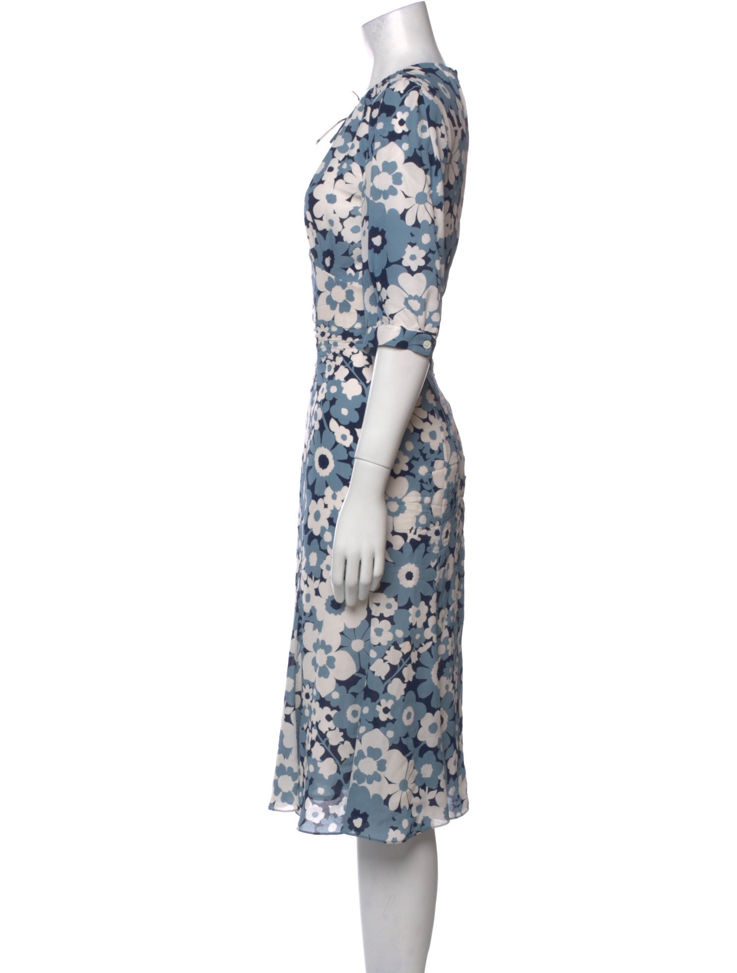 Michael Kors Collection Silk Midi Length Dress