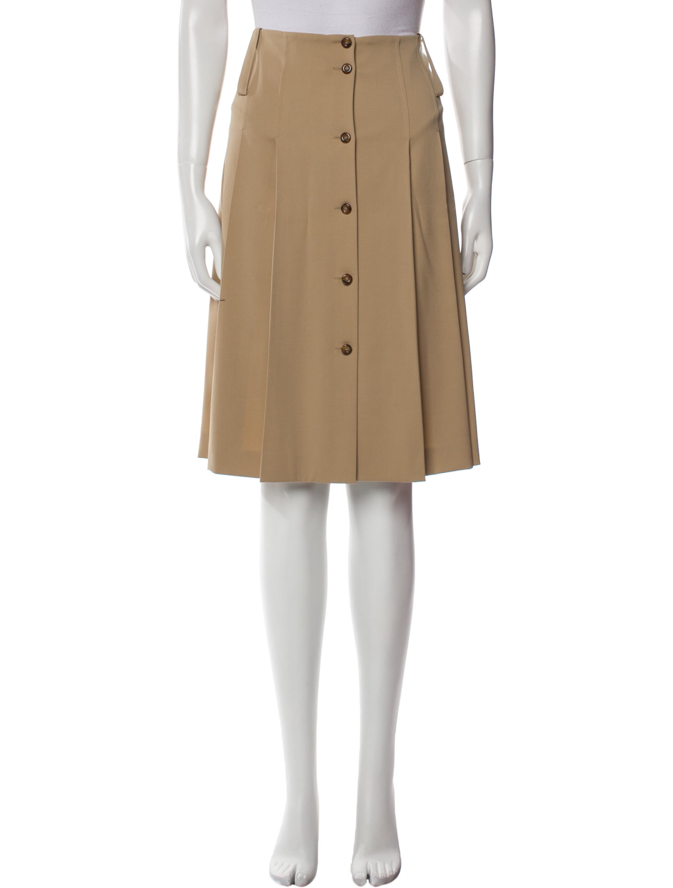 Michael Kors Collection Virgin Wool Knee-Length Skirt