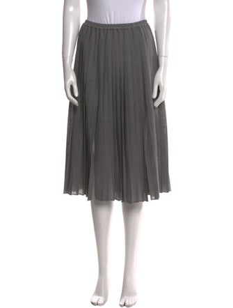 Michael Kors Collection Pleated Accents Knee-Length Skirt