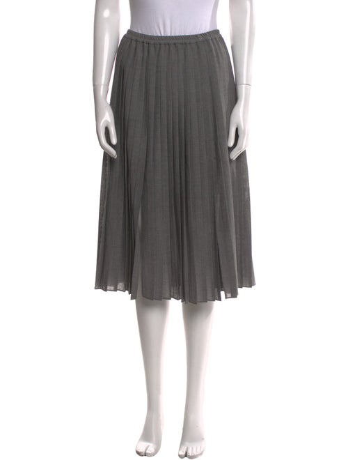 Michael Kors Collection Pleated Accents Knee-Length Skirt