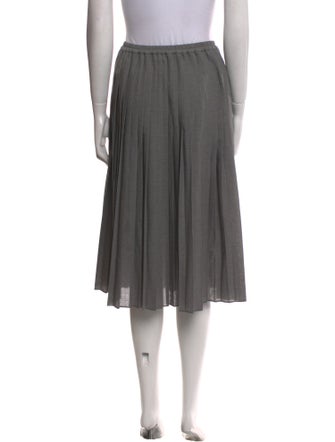 Michael Kors Collection Pleated Accents Knee-Length Skirt