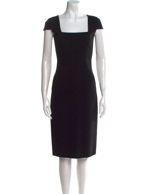 Michael Kors Collection Virgin Wool Midi Length Dress