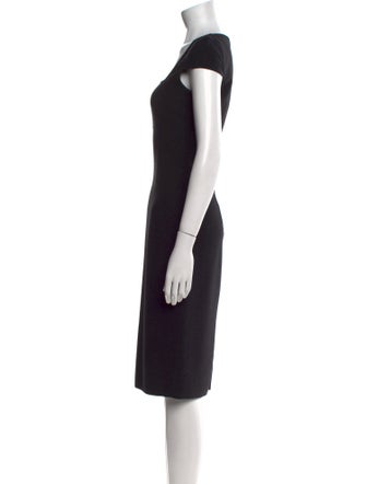 Michael Kors Collection Virgin Wool Midi Length Dress