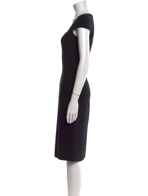 Michael Kors Collection Virgin Wool Midi Length Dress