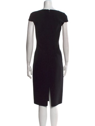 Michael Kors Collection Virgin Wool Midi Length Dress