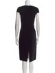 Michael Kors Collection Virgin Wool Midi Length Dress
