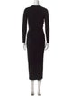 Michael Kors Collection Crew Neck Long Dress