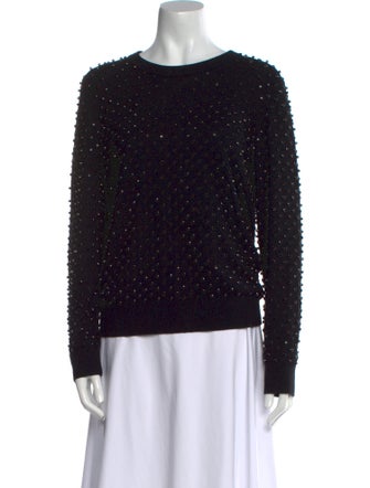 Michael Kors Collection Scoop Neck Long Sleeve Sweatshirt