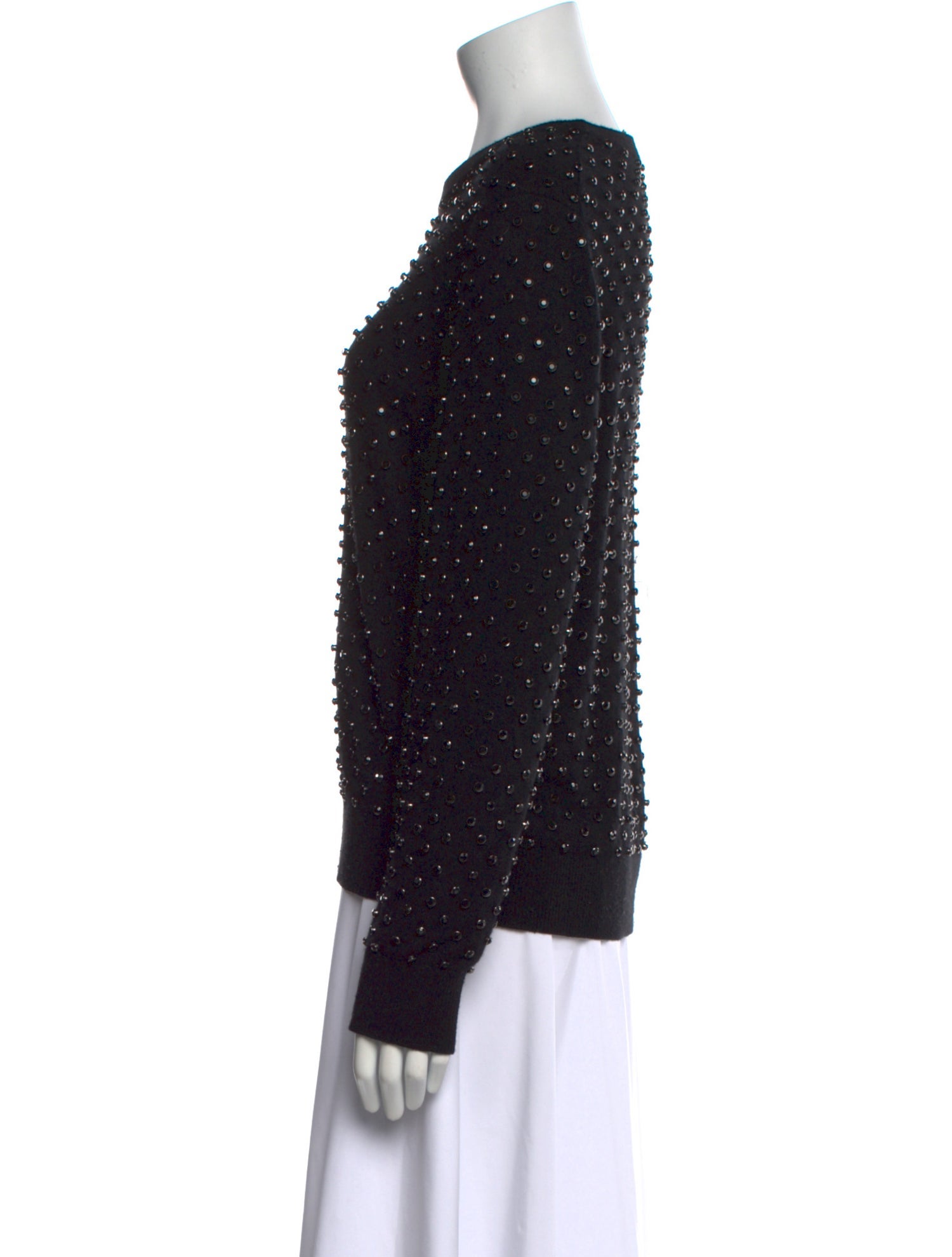 Michael Kors Collection Scoop Neck Long Sleeve Sweatshirt