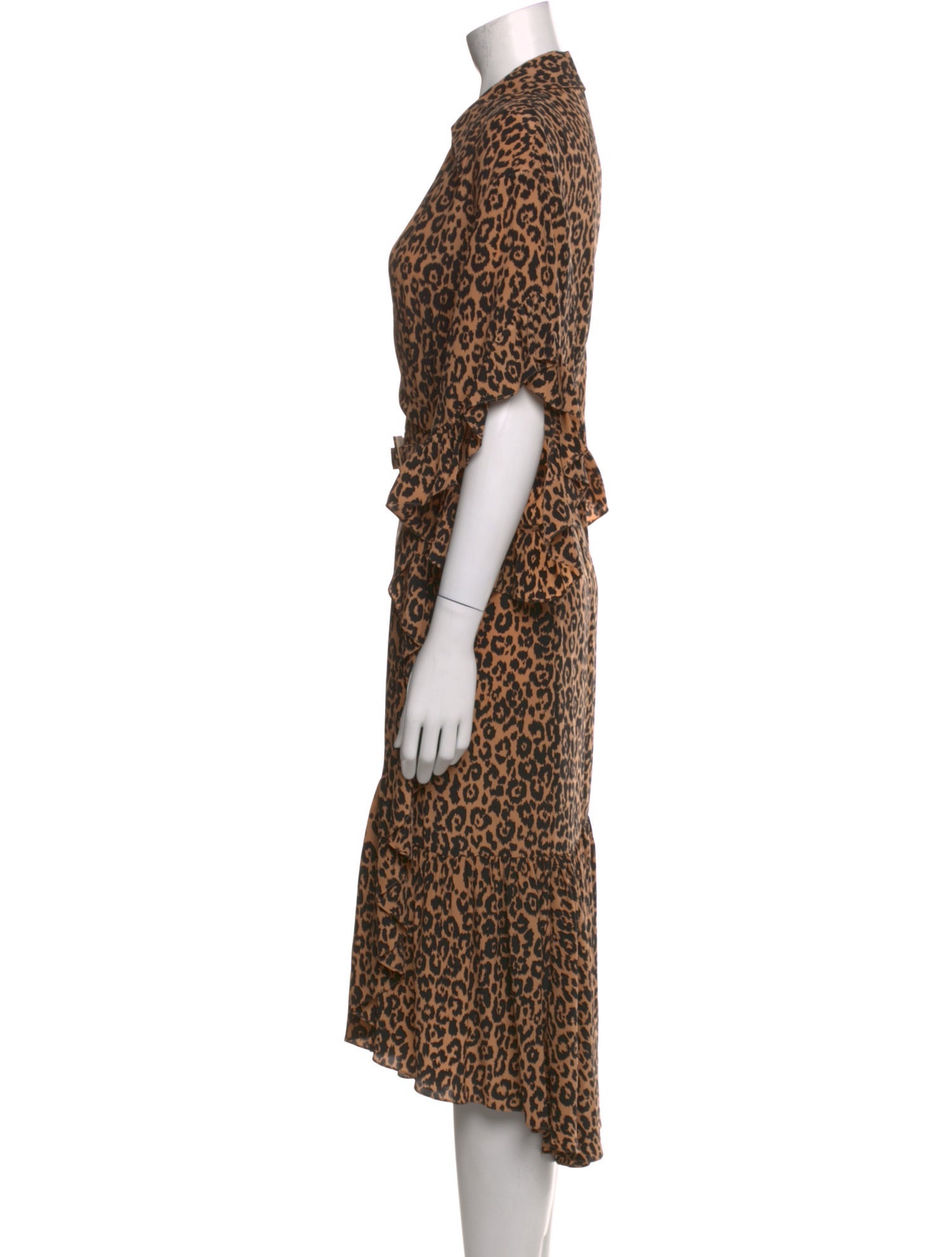 Michael Kors Collection Silk Midi Length Dress