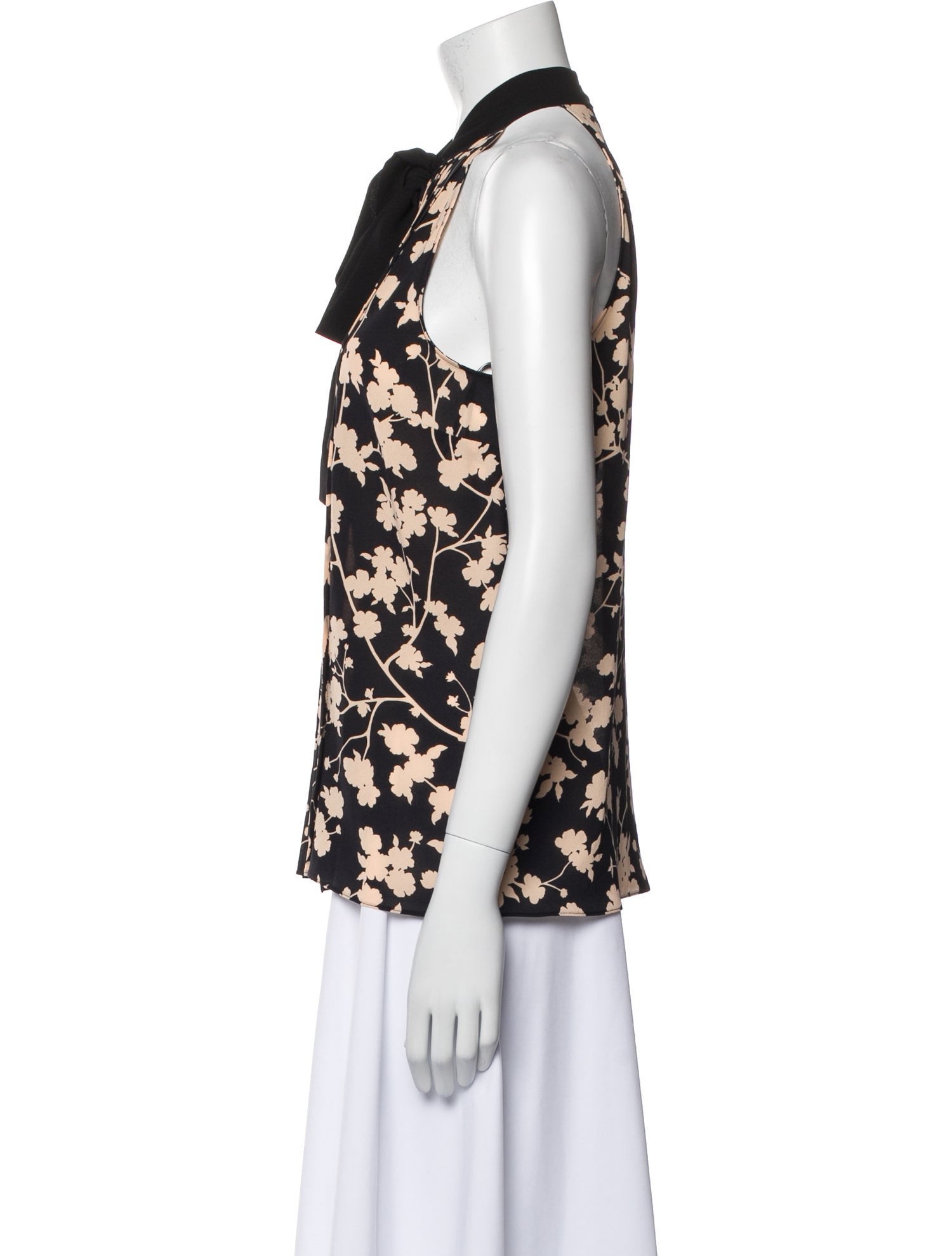 Michael Kors Collection Silk Floral Print Blouse