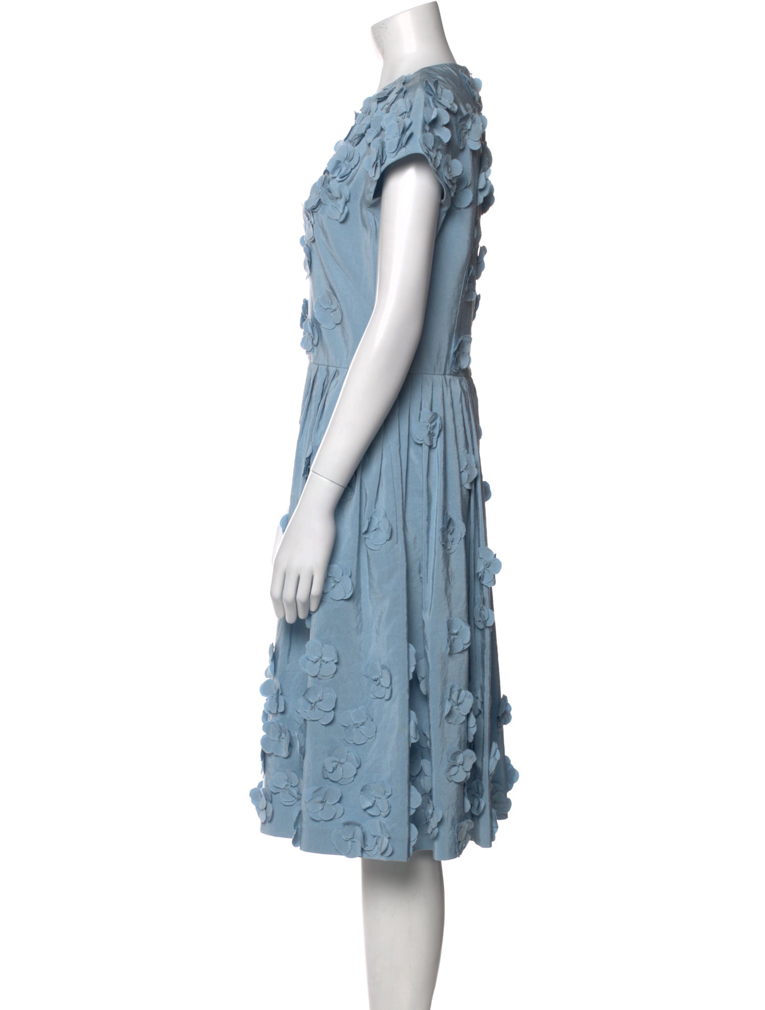 Michael Kors Collection Crew Neck Midi Length Dress