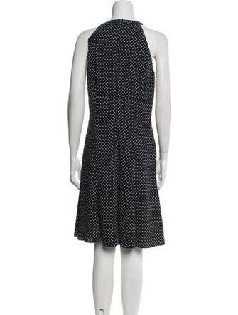 Michael Kors Collection Polka Dot Print Knee-Length Dress