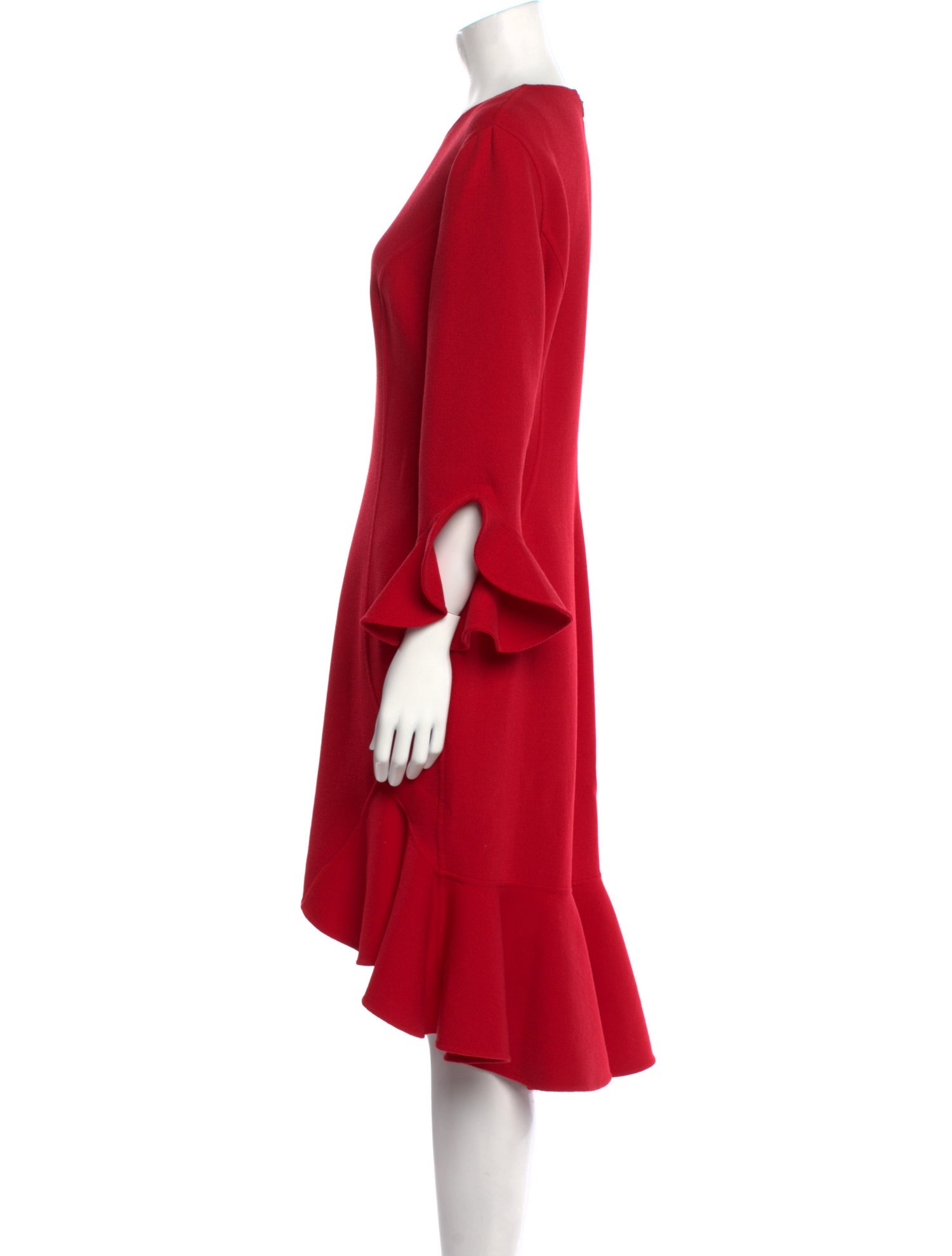 Michael Kors Collection Virgin Wool Midi Length Dress w/ Tags