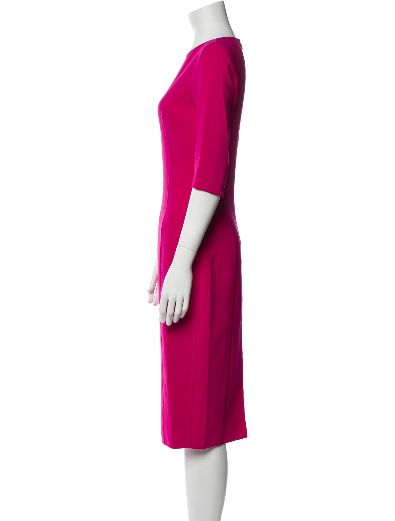 Michael Kors Collection Virgin Wool Midi Length Dress