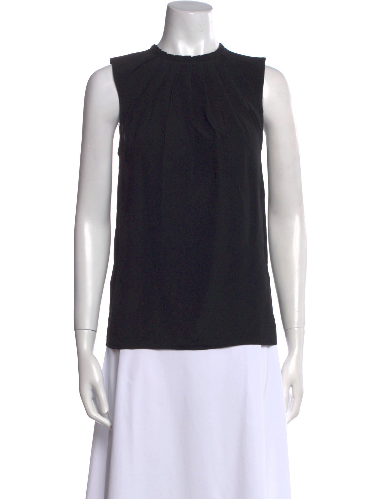 Michael Kors Collection Silk Crew Neck Top