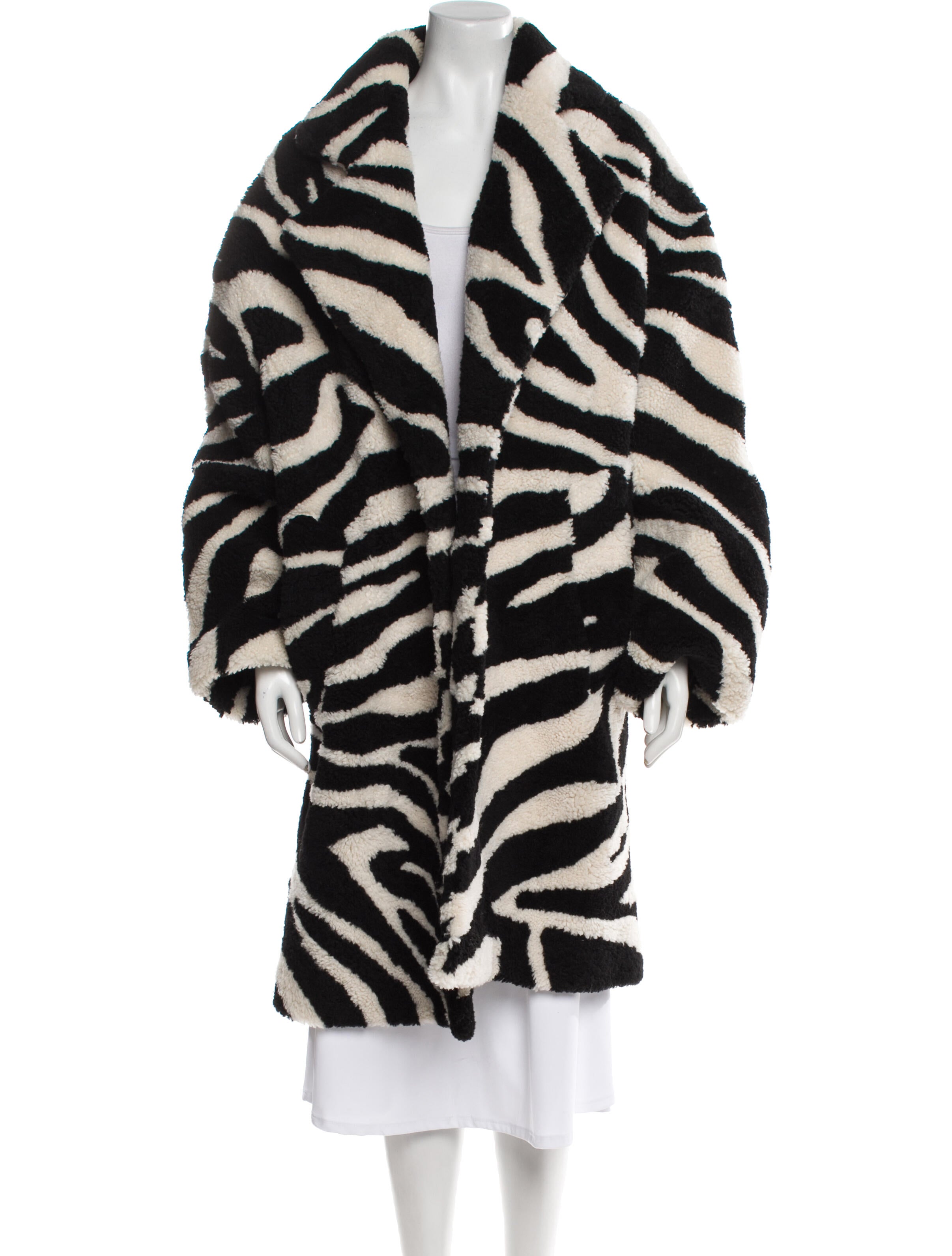 Michael Kors Collection Lamb Fur Printed Fur Coat w/ Tags