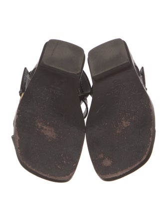 Michael Kors Collection Leather Gladiator Sandals