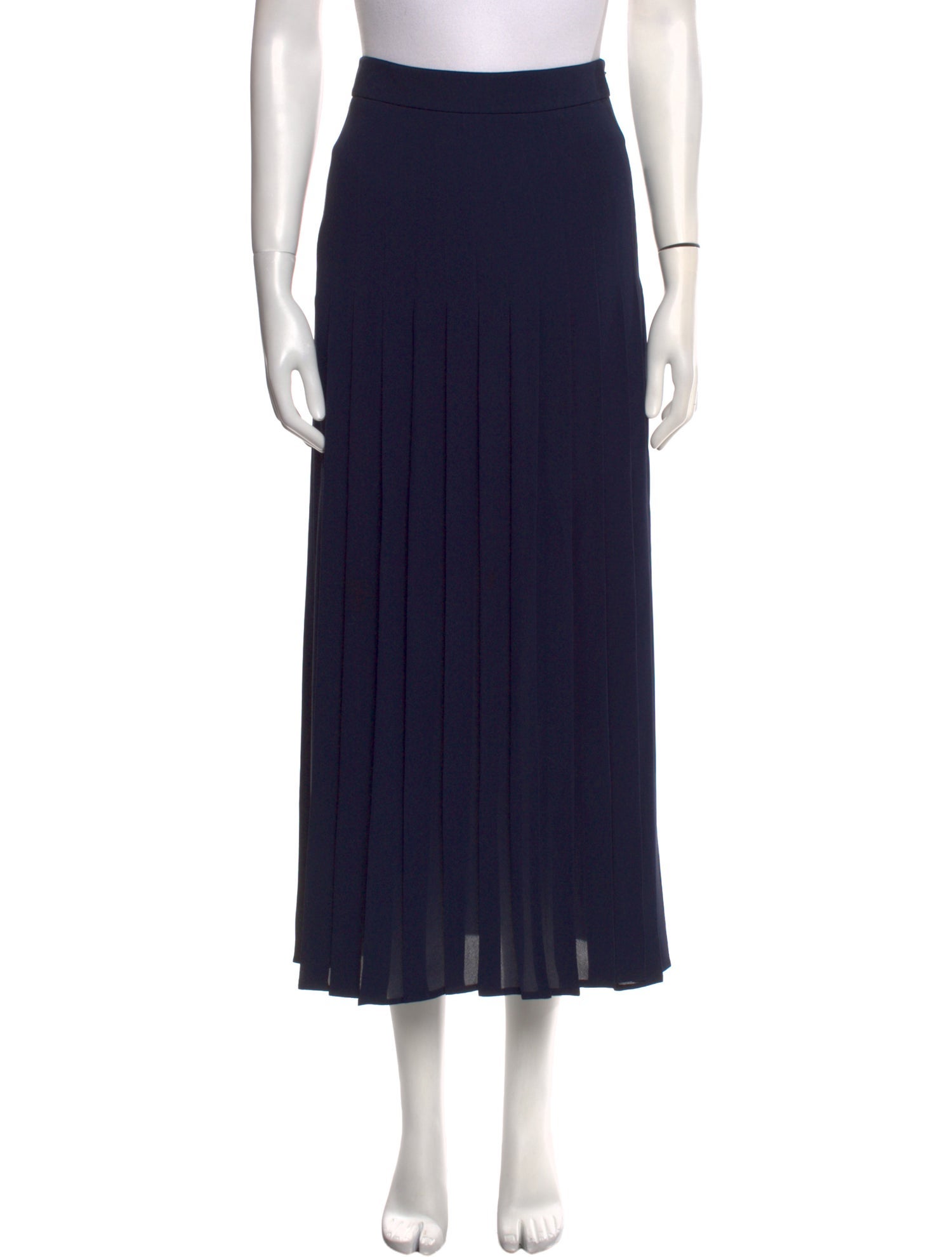 Michael Kors Collection Silk Midi Length Skirt