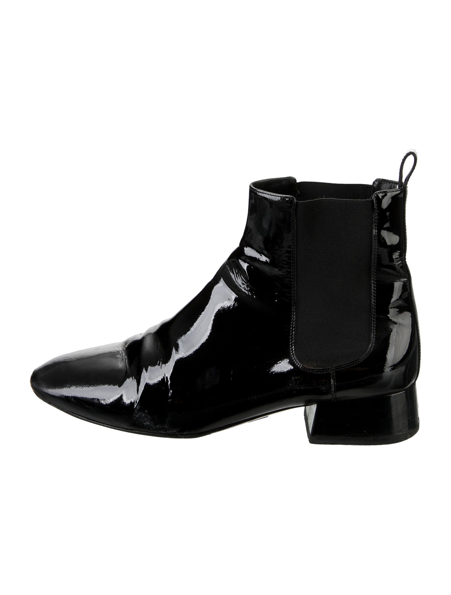 Michael Kors Collection Patent Leather Chelsea Boots