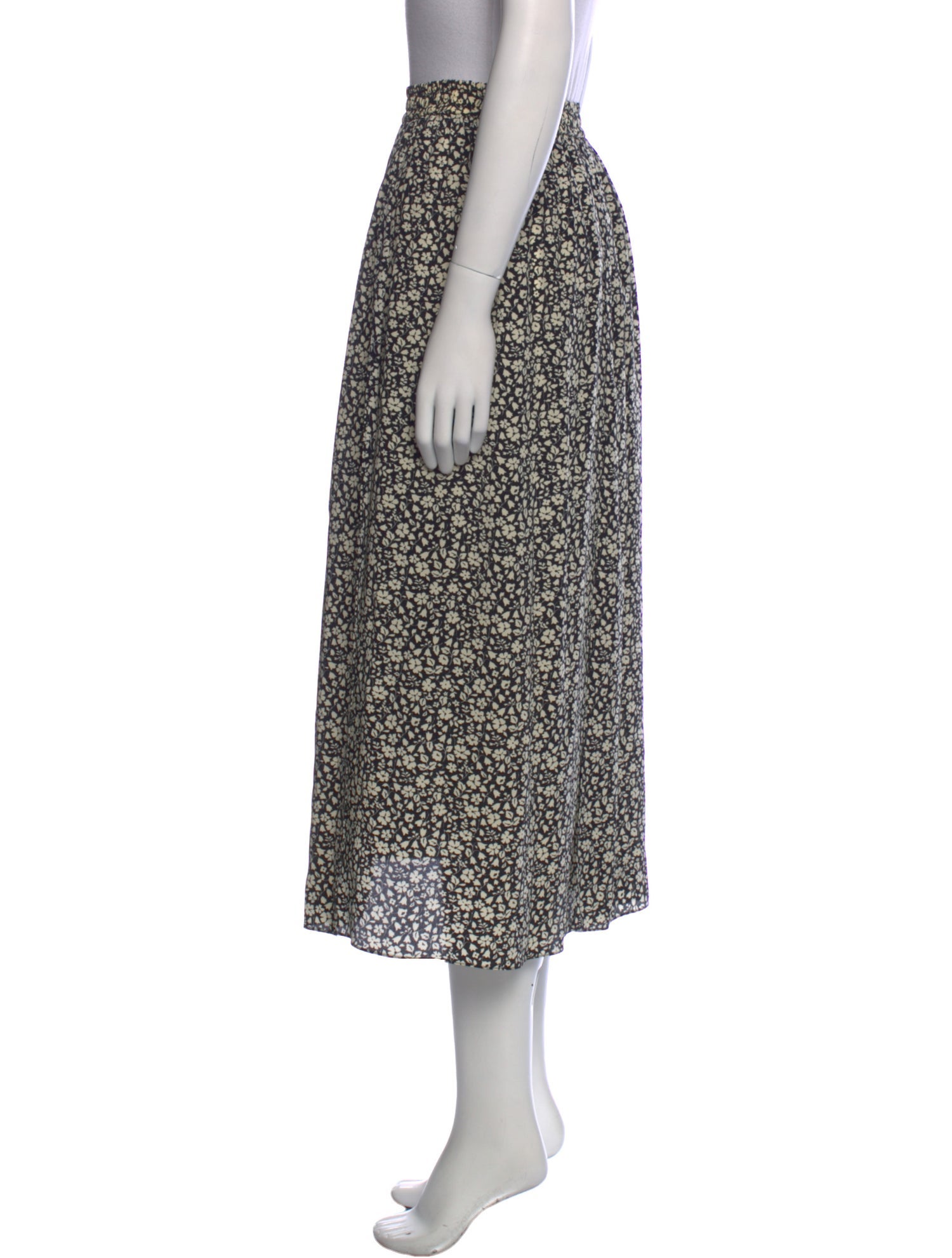 Michael Kors Collection Printed Midi Length Skirt