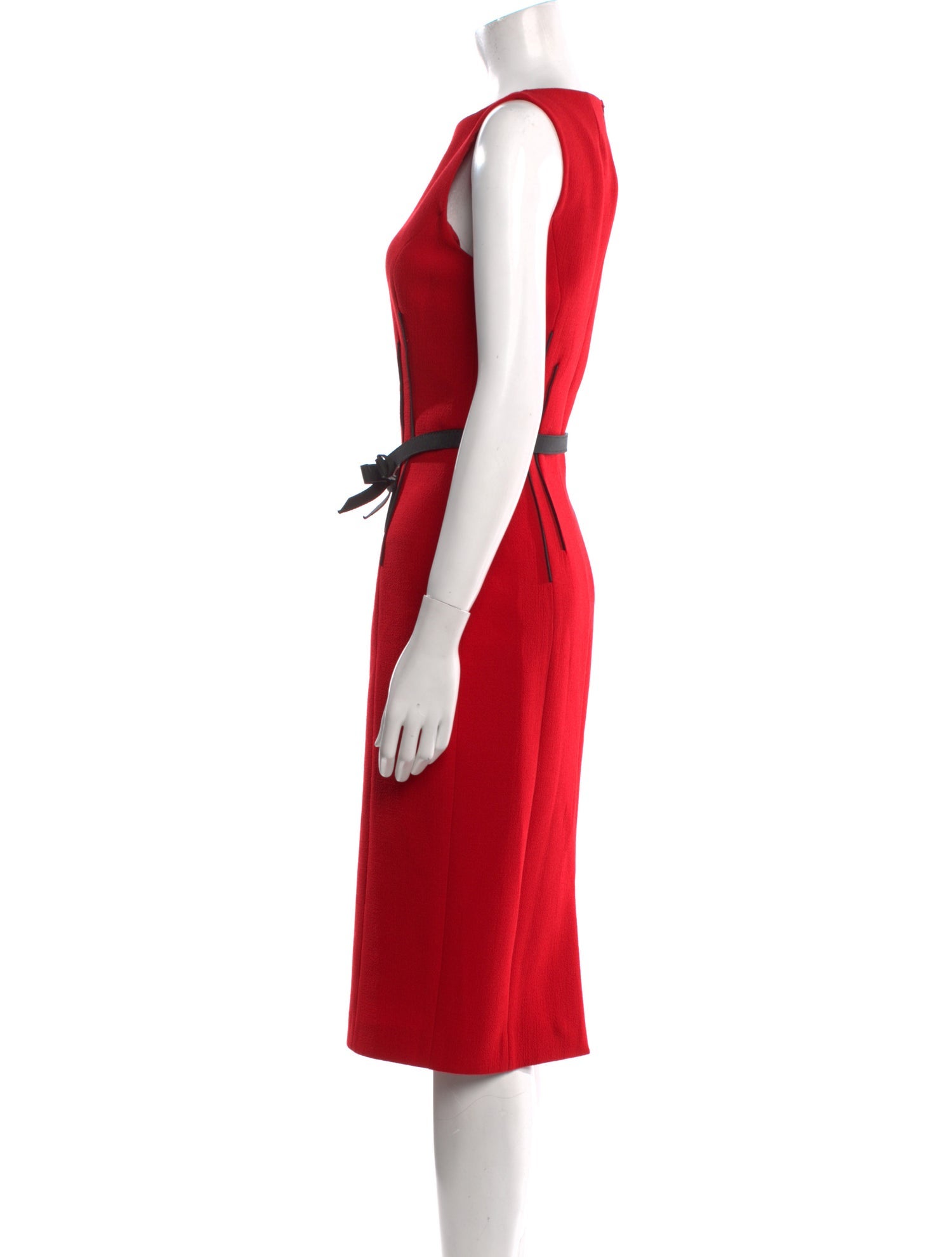Michael Kors Collection Virgin Wool Midi Length Dress
