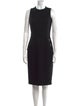 Michael Kors Collection Virgin Wool Midi Length Dress