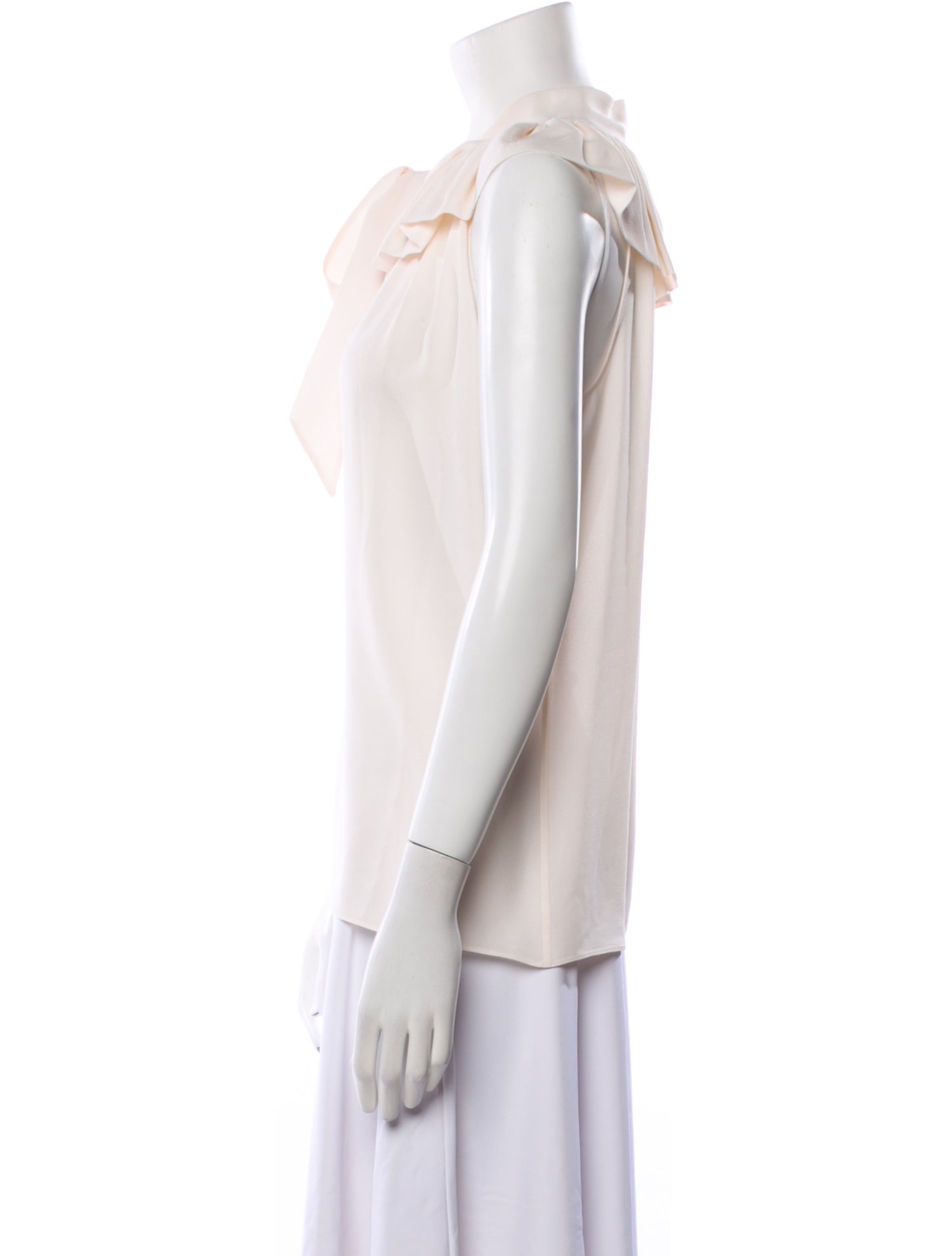 Michael Kors Collection Silk V-Neck Blouse