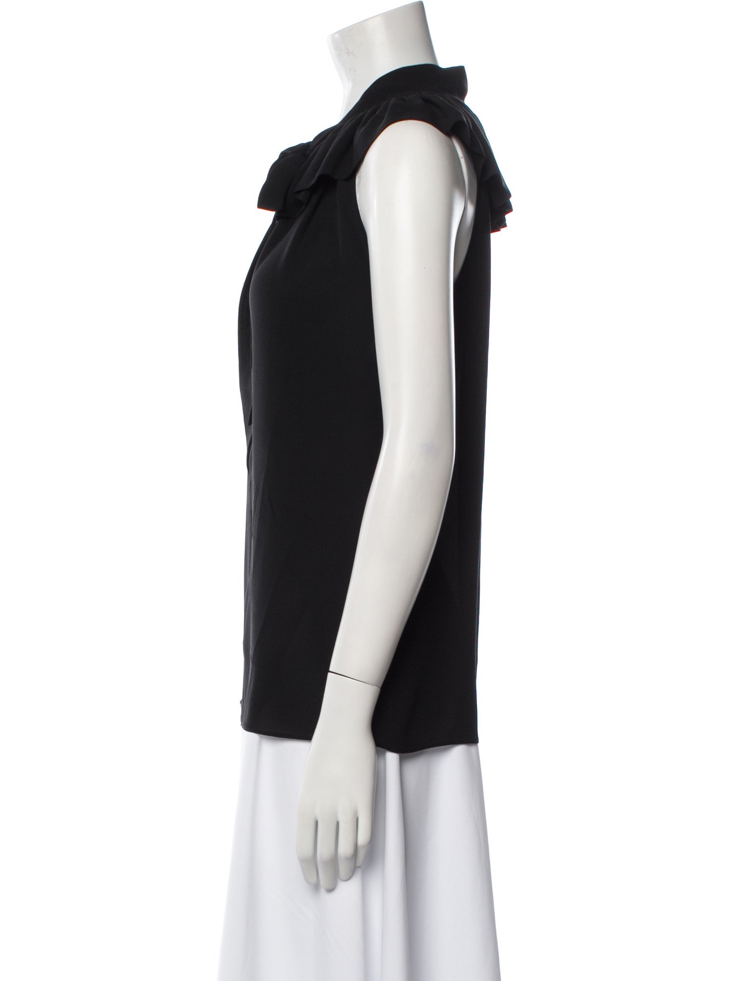 Michael Kors Collection V-Neck Sleeveless Blouse