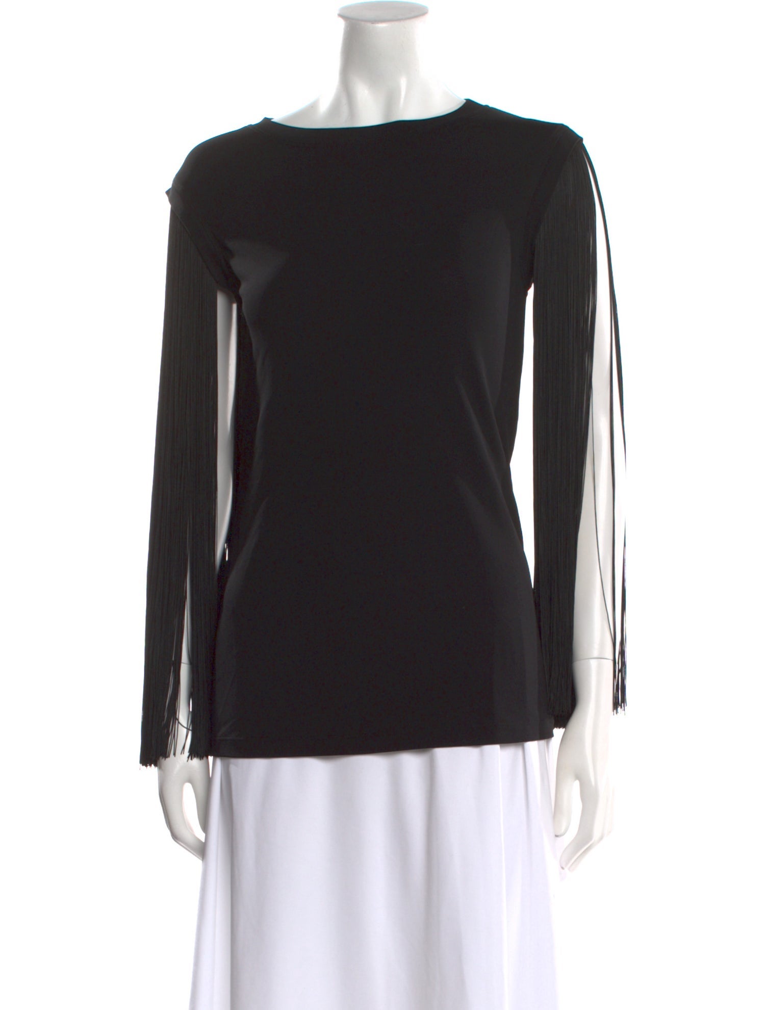 Michael Kors Collection Bateau Neckline Long Sleeve Top