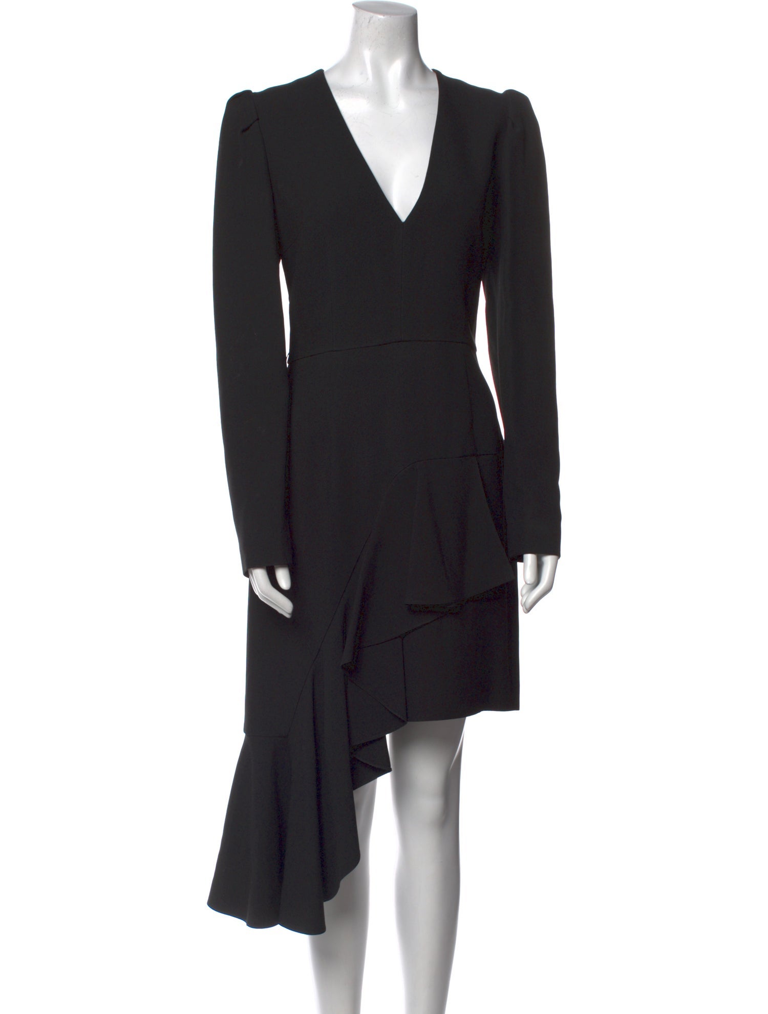 Michael Kors Collection V-Neck Midi Length Dress