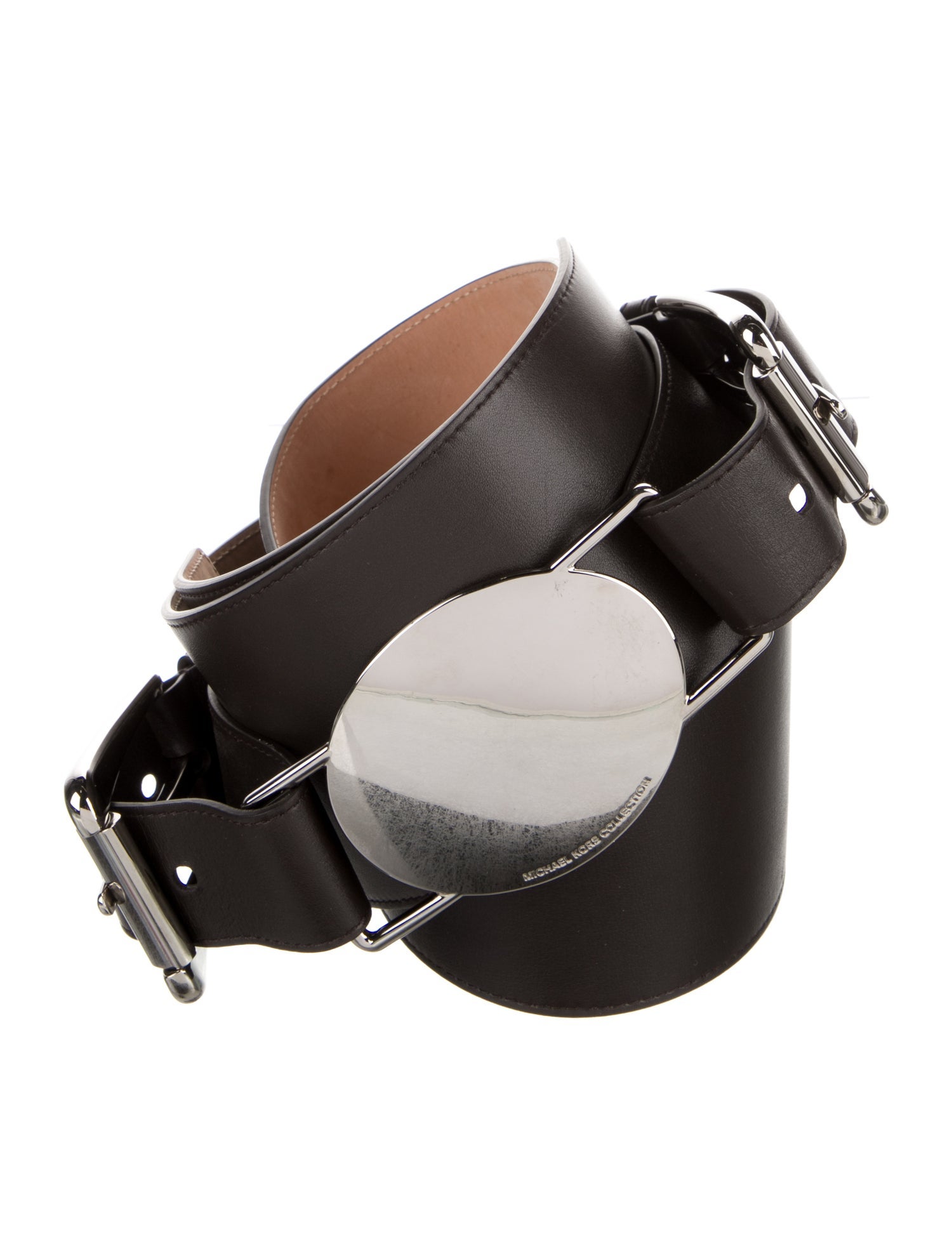 Michael Kors Collection Wide Leather Waist Belt