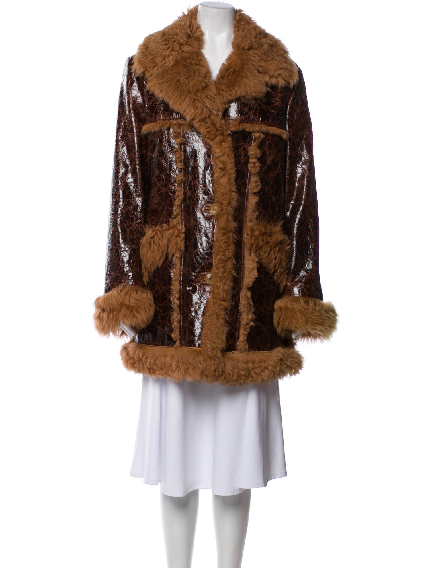 Michael Kors Collection Lambskin Fur Coat