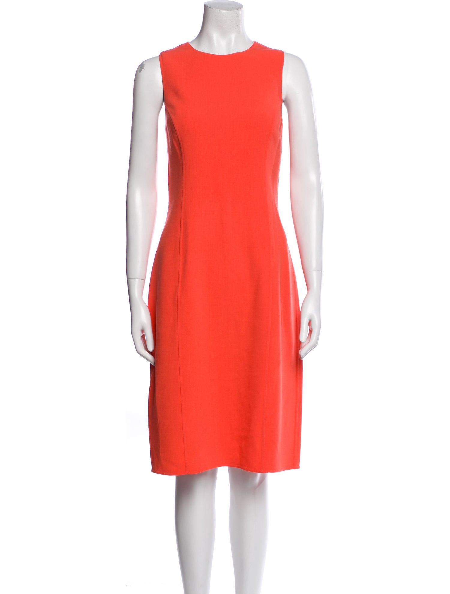 Michael Kors Collection Virgin Wool Midi Length Dress