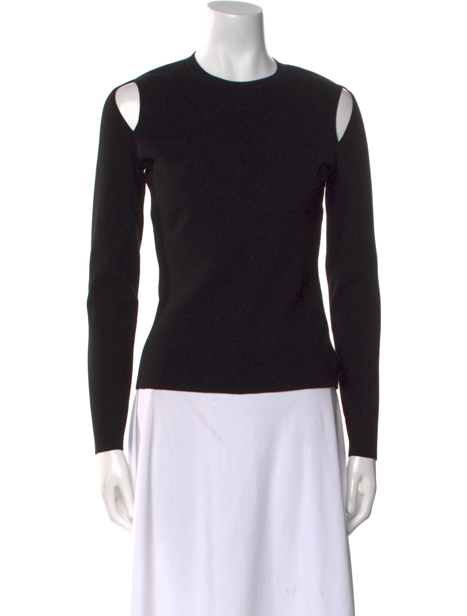 Michael Kors Collection Crew Neck Long Sleeve Top