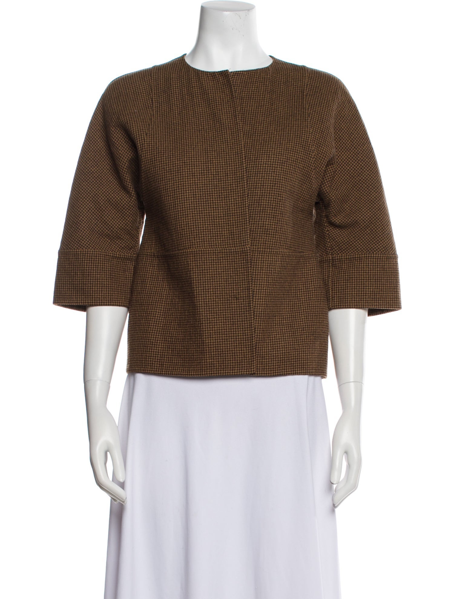 Michael Kors Collection Houndstooth Print Jacket