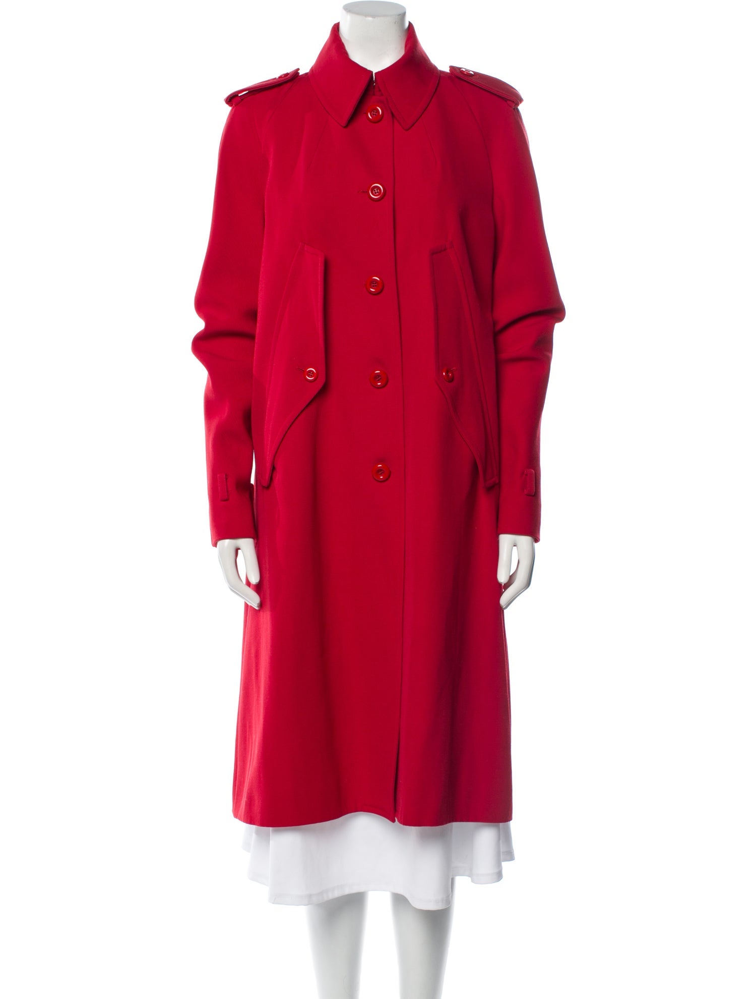 Michael Kors Collection Virgin Wool Trench Coat